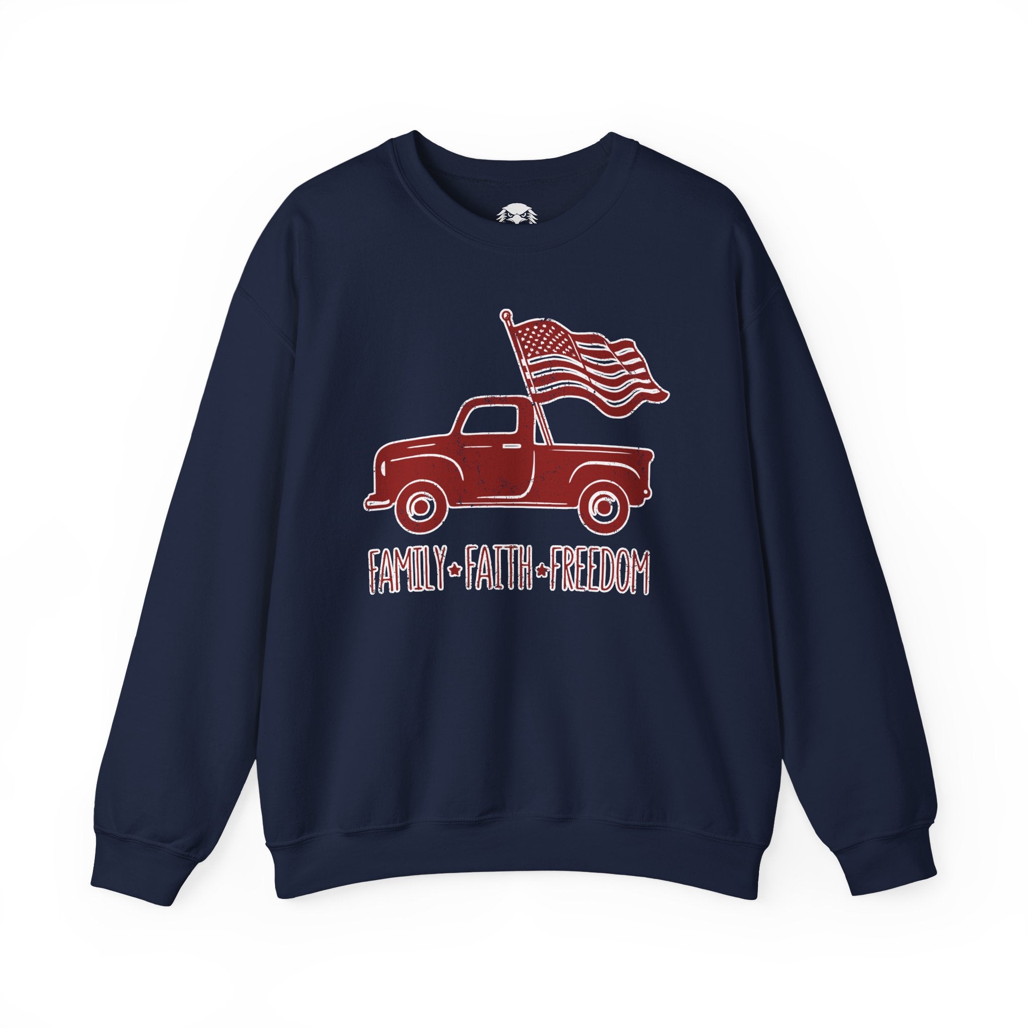 Family Faith Freedom Crewneck