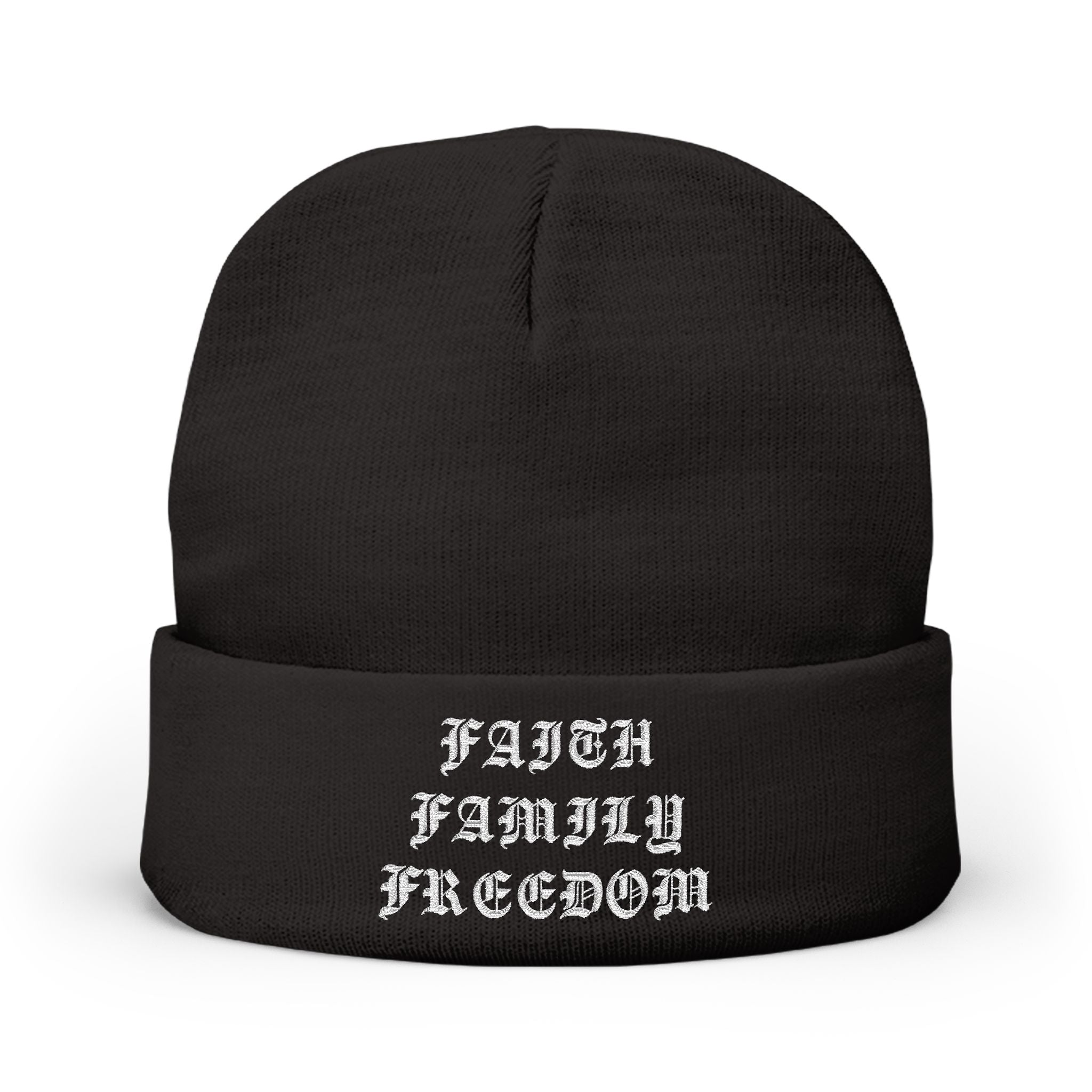 Faith Family Freedom Beanie