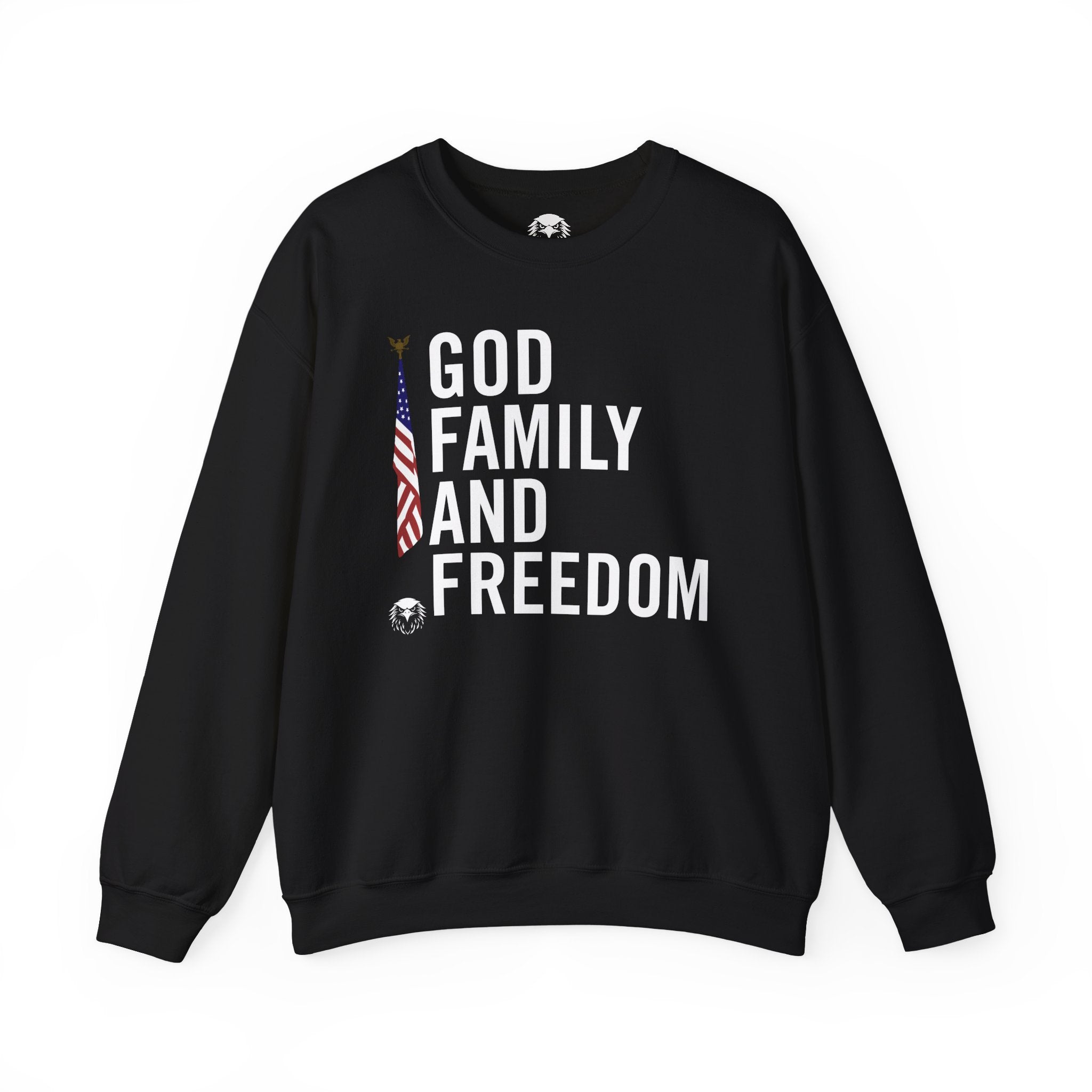 God Family Freedom Crewneck