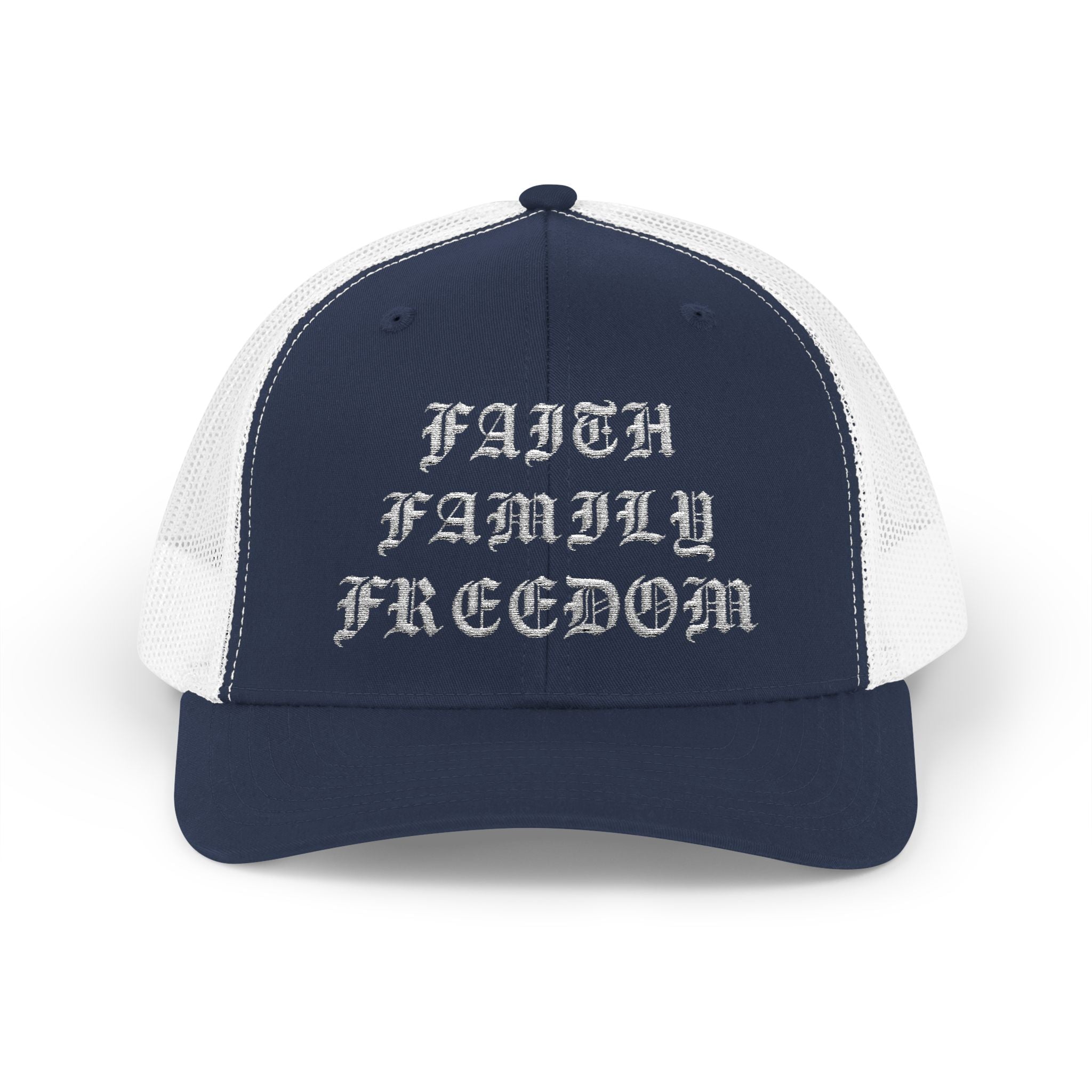 Faith Family Freedom Trucker Hat