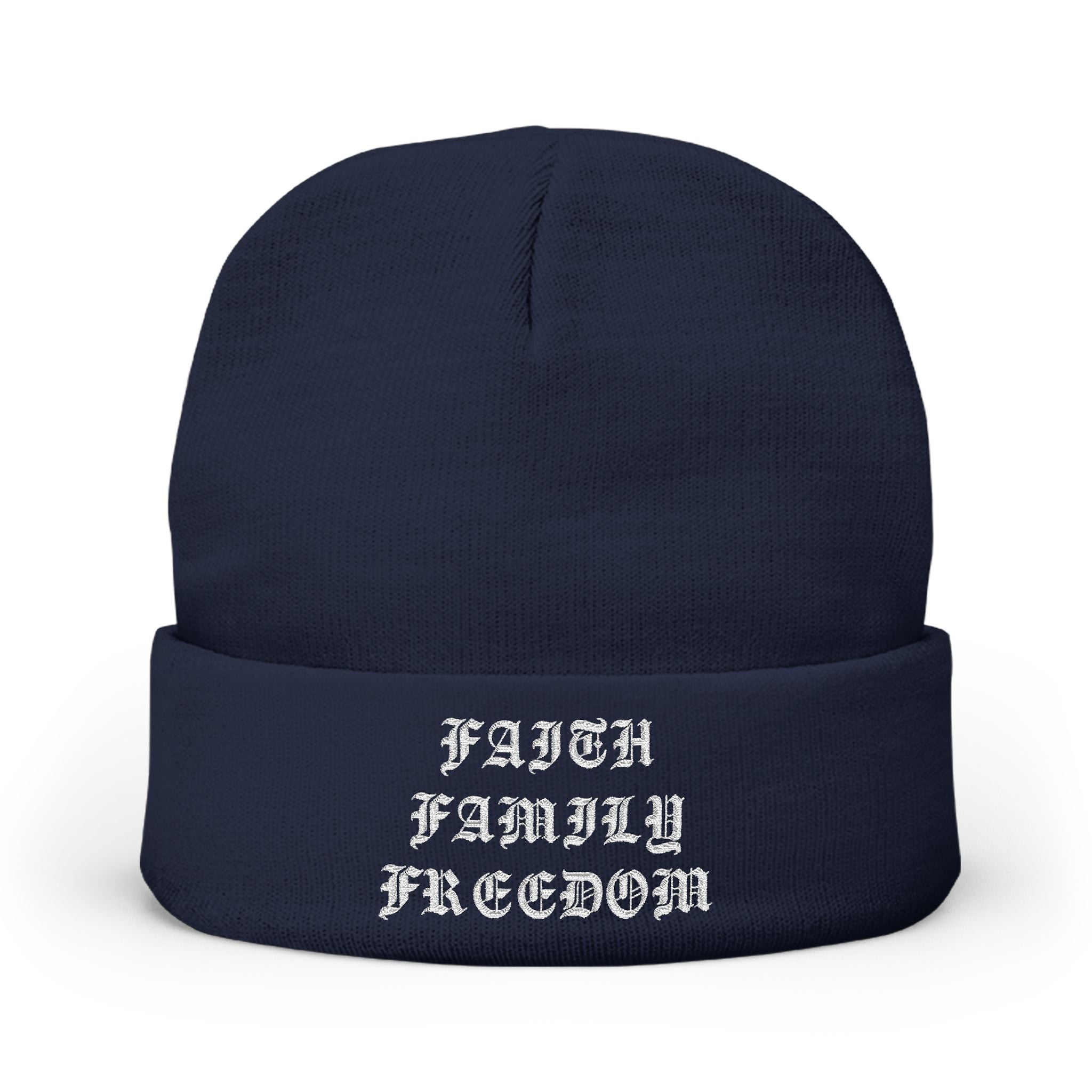 Faith Family Freedom Beanie