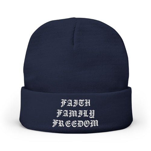 Faith Family Freedom Beanie