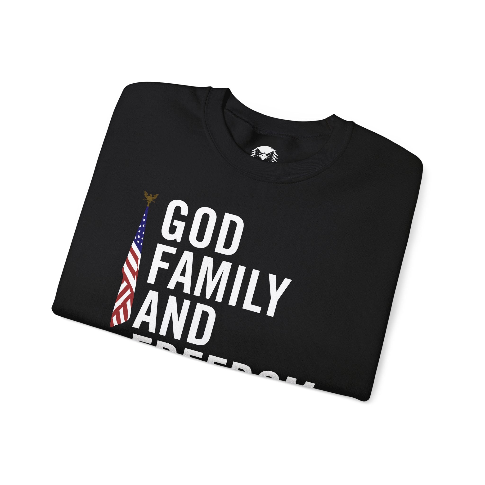 God Family Freedom Crewneck