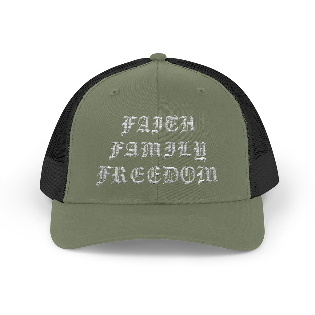 Faith Family Freedom Trucker Hat