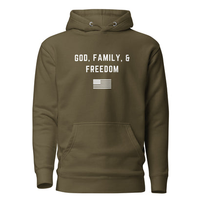 God, Family, & Freedom Men's Hoodie 