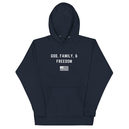 God, Family, & Freedom Men's Hoodie 