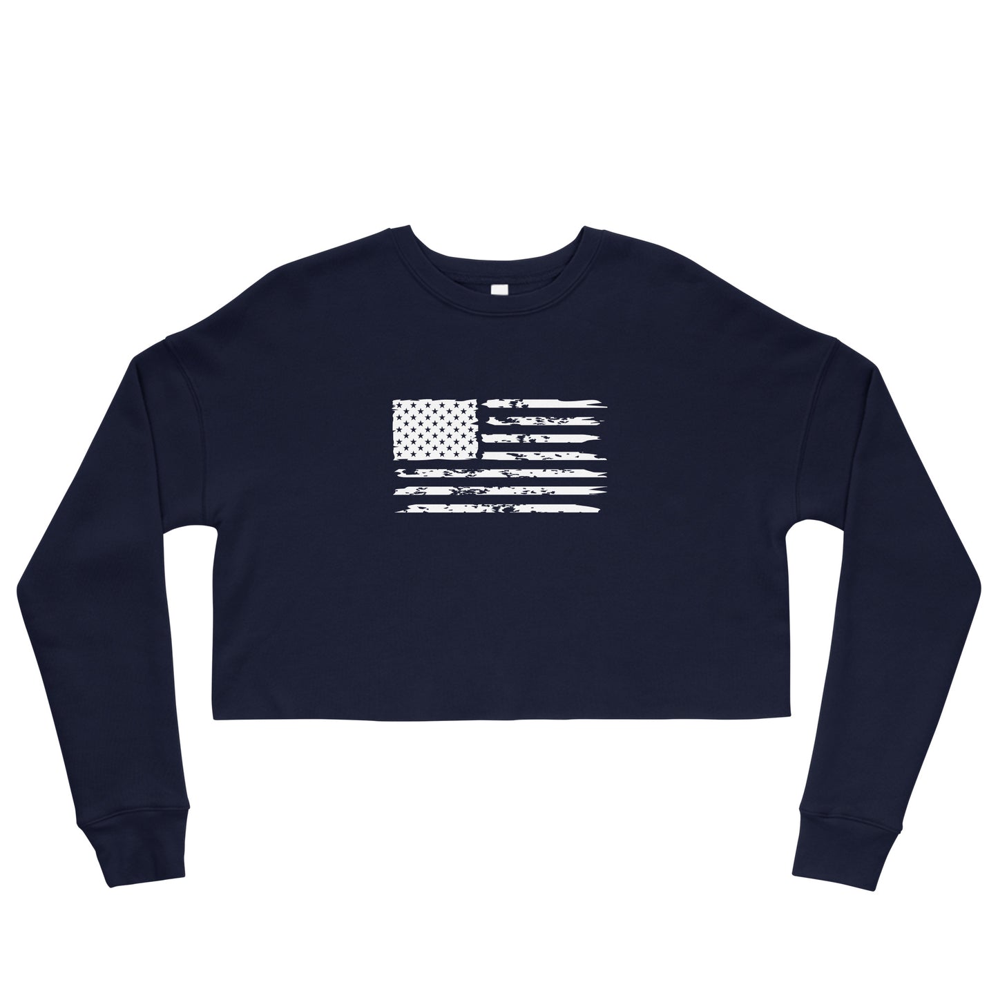 American Flag Women's Crop Sweatshirt 